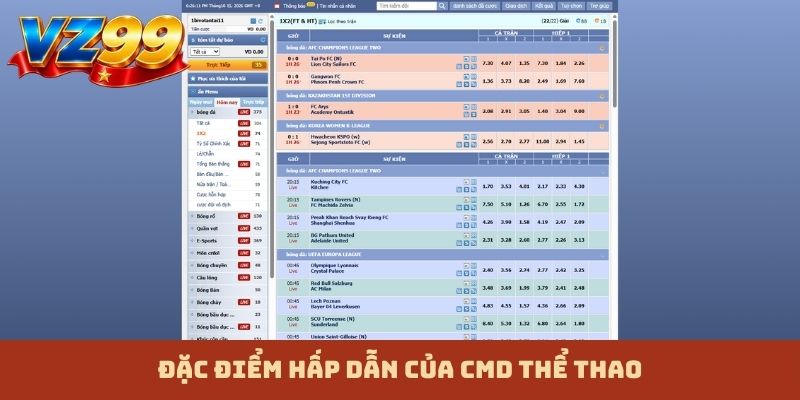 Đặc điểm hấp dẫn của CMD thể thao