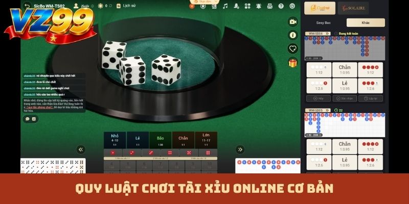 Quy luật chơi tài xỉu online cơ bản